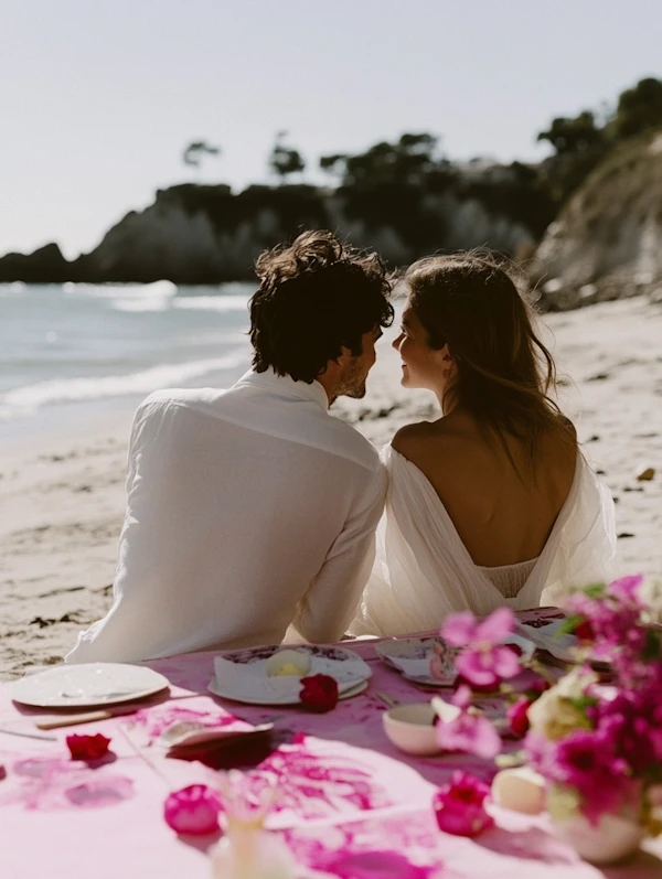 Romantic Beach Moment