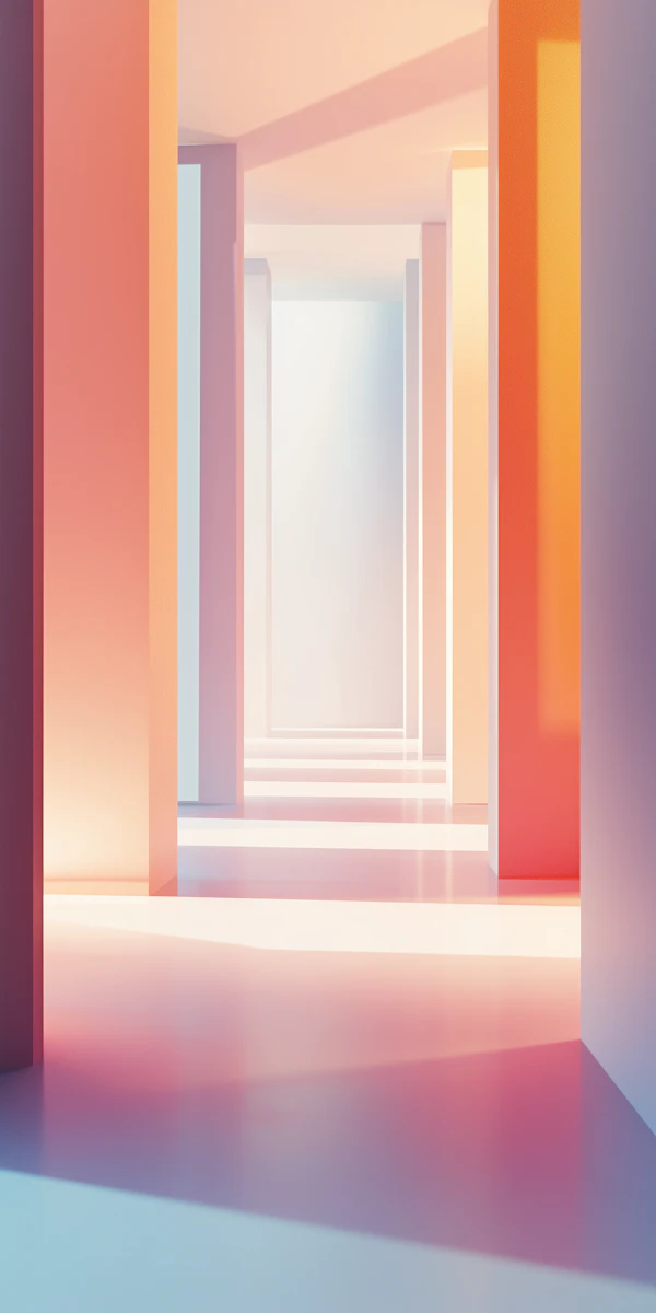Minimalist Columns Scene
