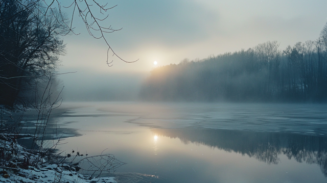 Serene Winter Dawn