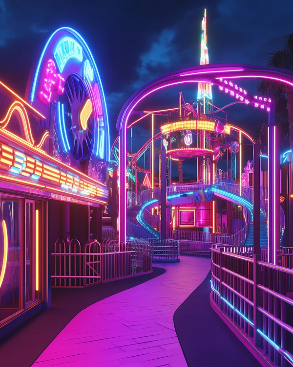 Neon Amusement Park