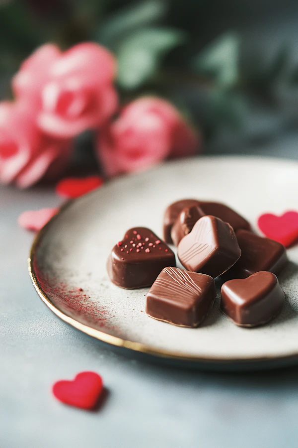 Assorted Chocolates with Roses