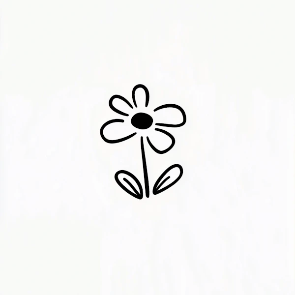 Minimalist Flower Art
