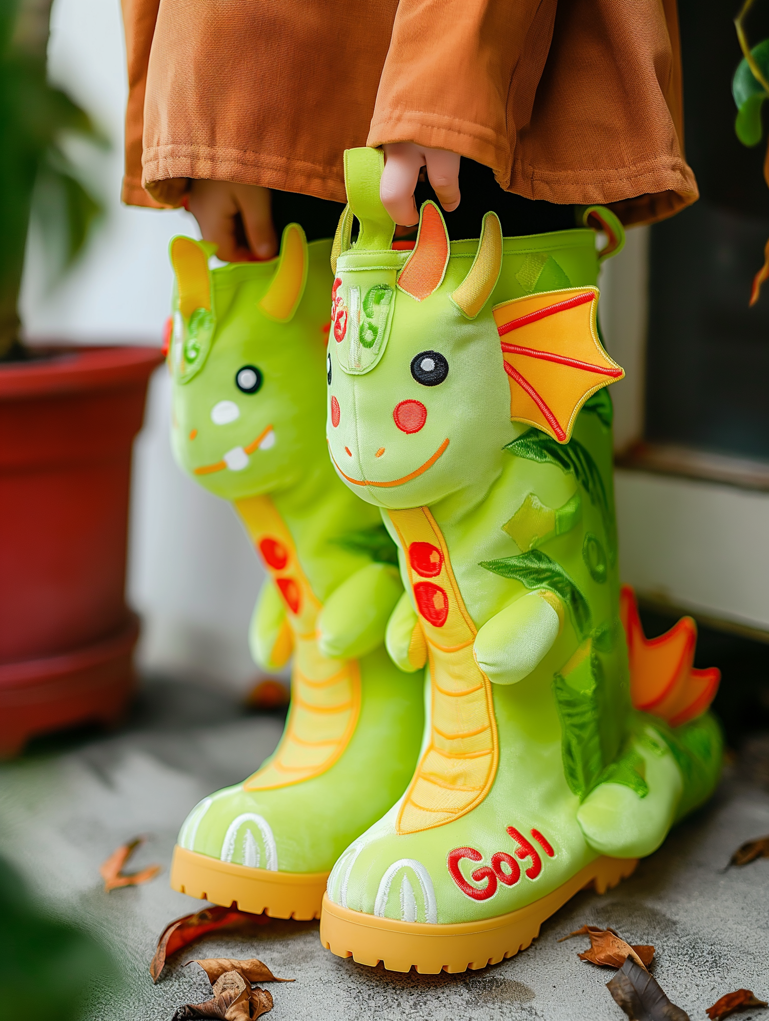 Whimsical Dragon Children's Rain Boots