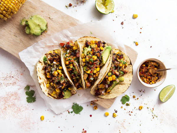 Colorful Taco Platter