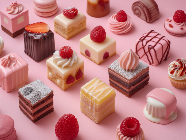 Assorted Pastries and Confections Display