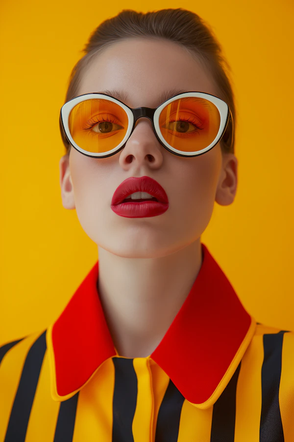 Vibrant Color Contrast Portrait
