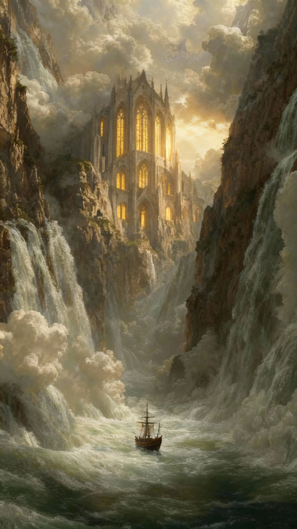 Gothic Cathedral Scene