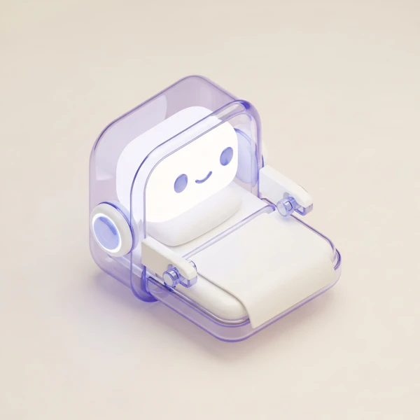 Friendly Futuristic Robot