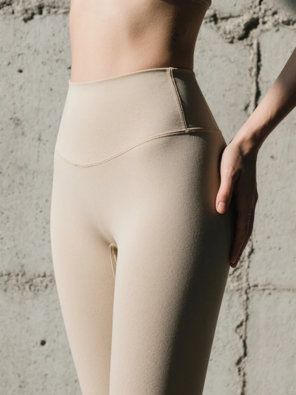 Beige Leggings Close-Up