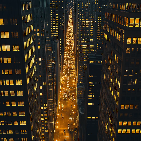City Street at Night