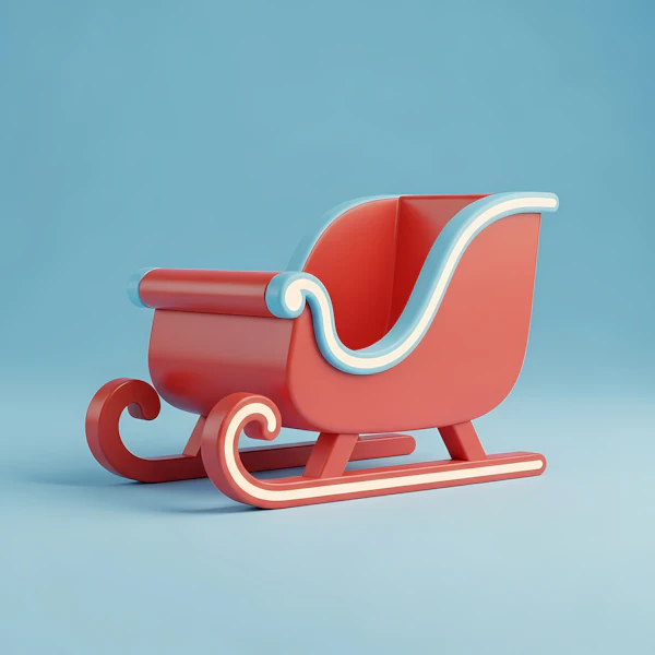 Festive Red Sleigh