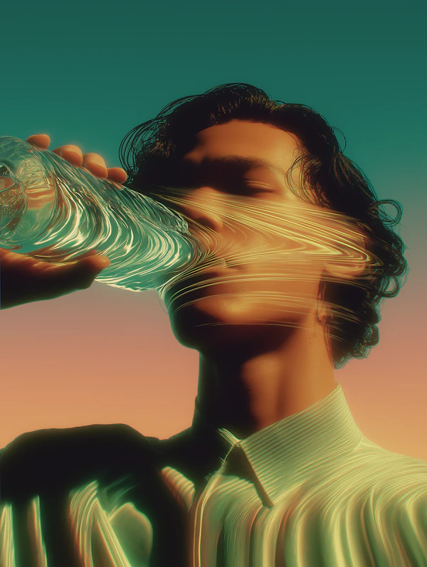Surreal Drink Scene
