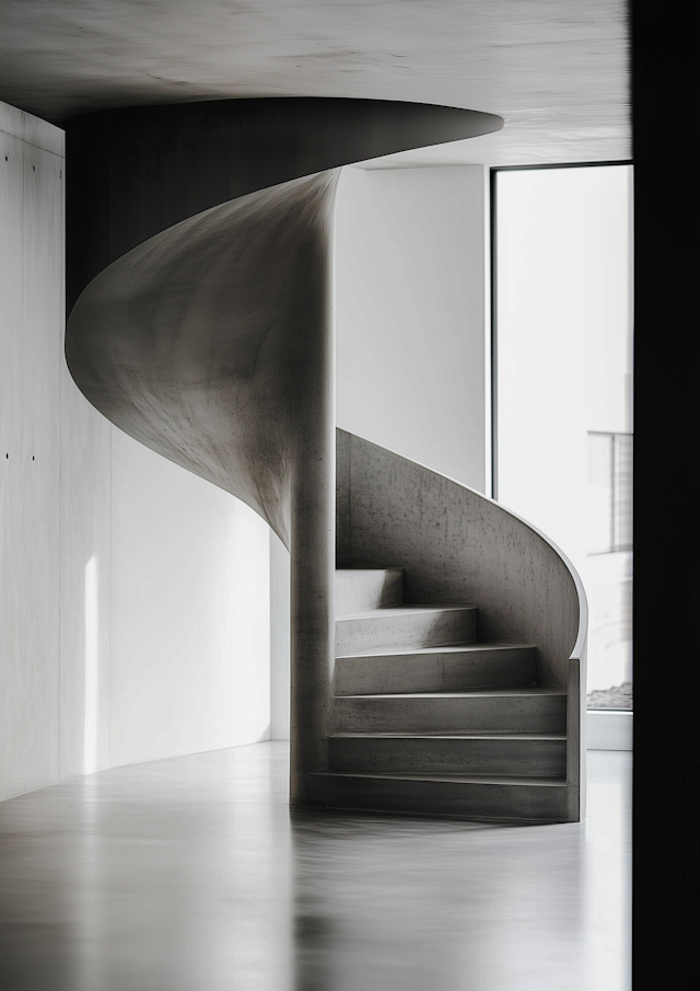 Spiral Staircase in Natural Light