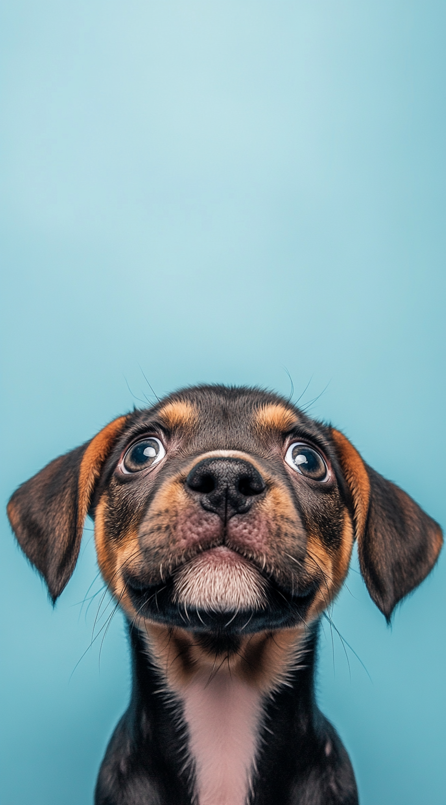 Curious Puppy Close-Up