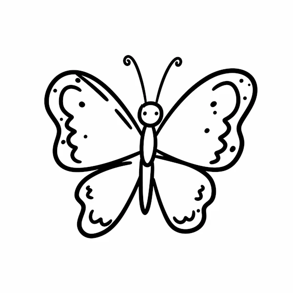 Butterfly Line Art