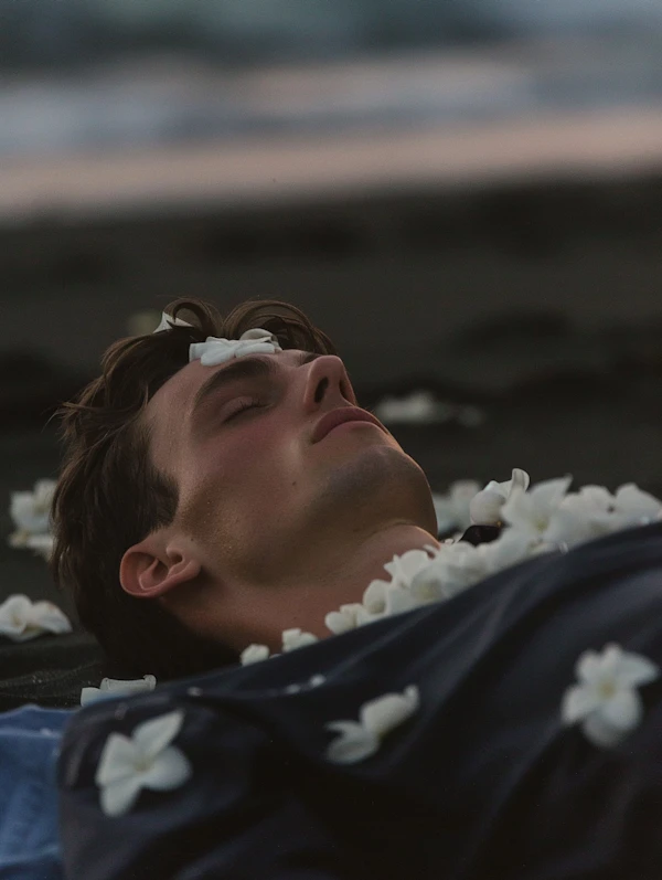 Serene Coastal Portrait
