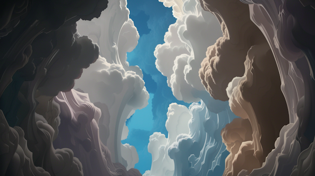 Surreal Cloud Tunnel