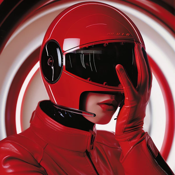 Futuristic Red Fashion