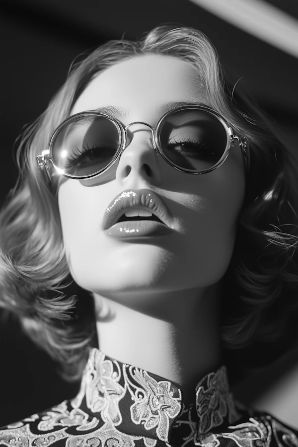 Elegant Portrait with Sunglasses