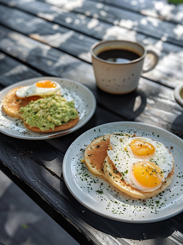 Outdoor Breakfast Scene