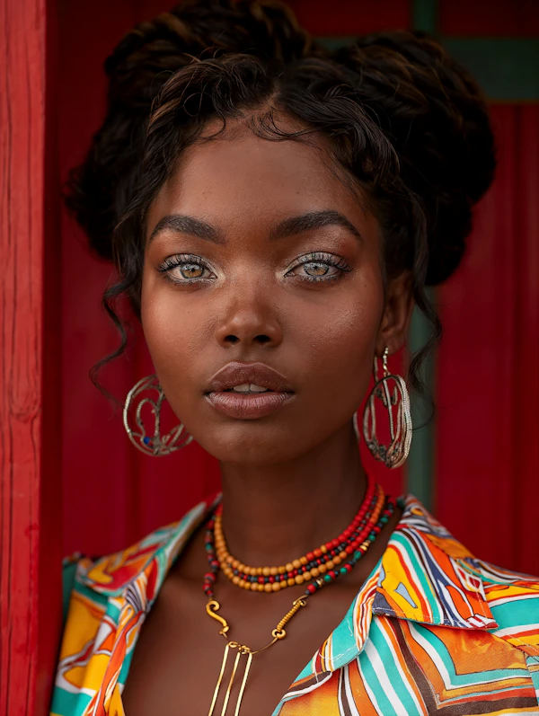 Serene and Confident Young Woman