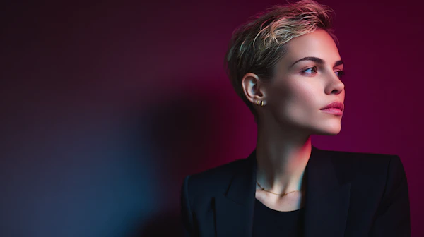Elegant Profile Portrait