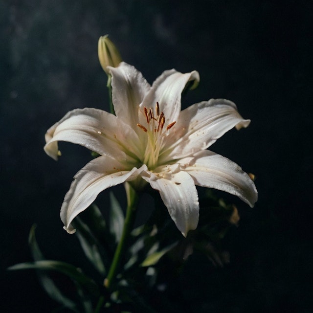 Elegant White Lily