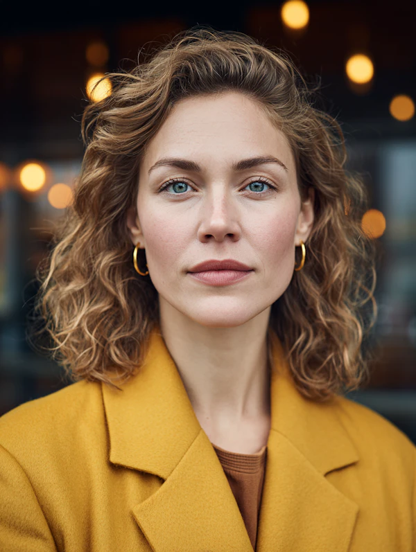 Woman in Warm Ambiance