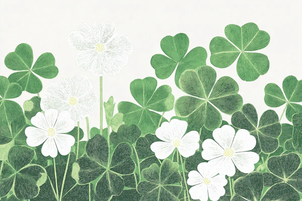 Field of Clovers Art