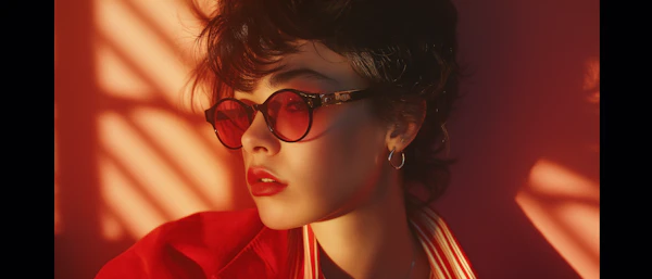 Captivating Woman in Red