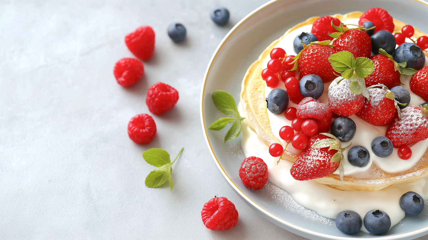 Berry-topped Pancakes