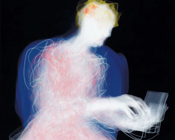 Abstract Laptop User
