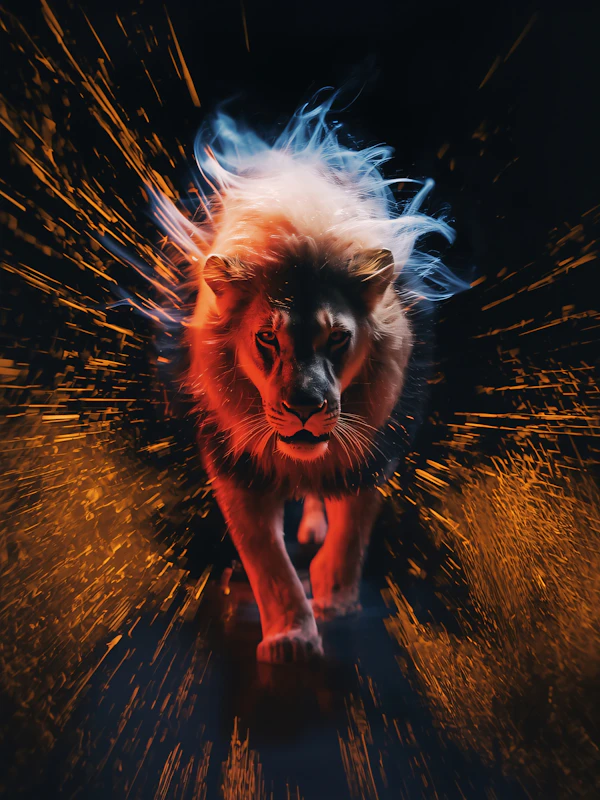 Majestic Lion Portrait