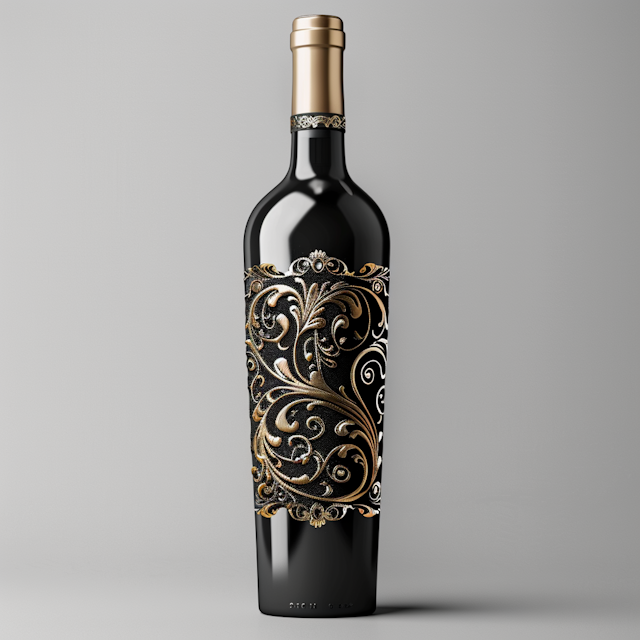 Elegant Wine Bottle