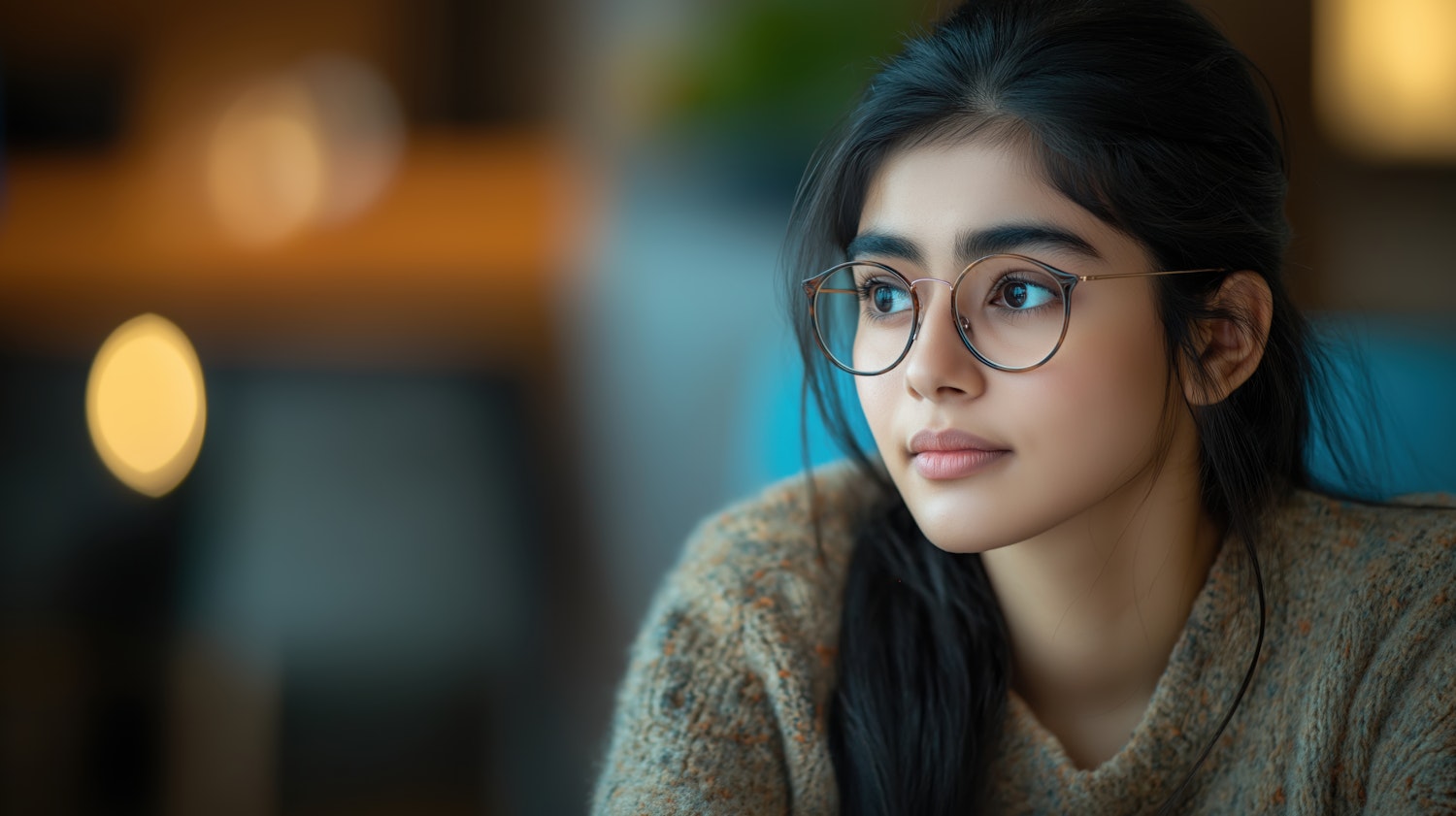 Thoughtful Woman Portrait