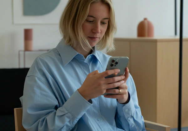 Woman Using Smartphone