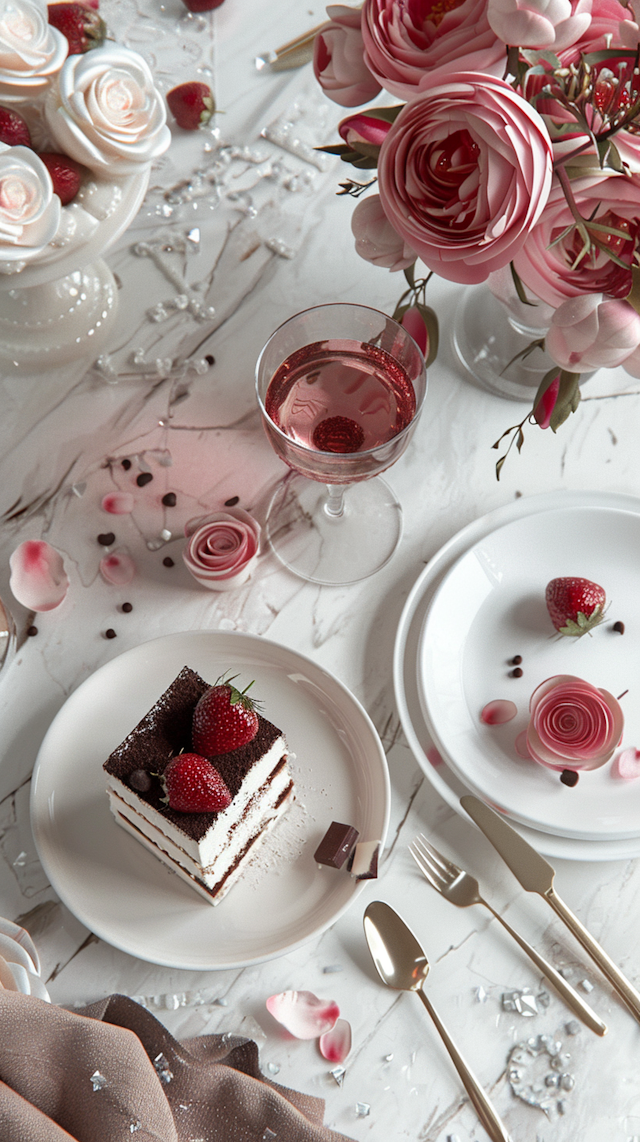 Luxurious Dessert Table Setting