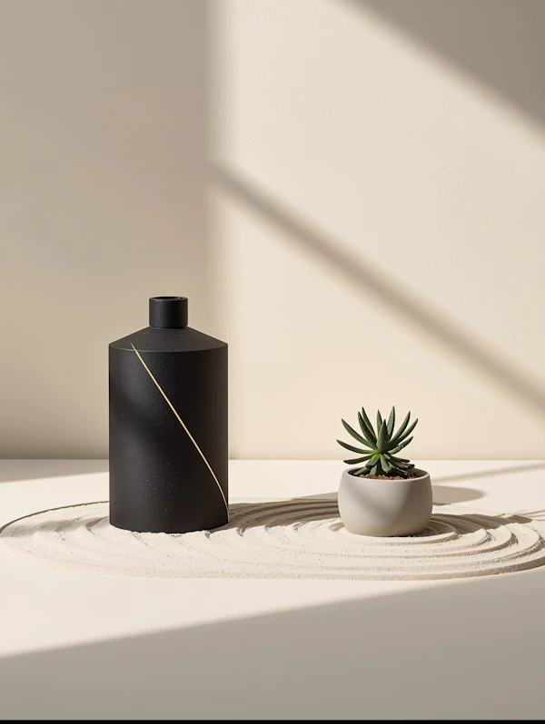 Minimalist Zen Still Life