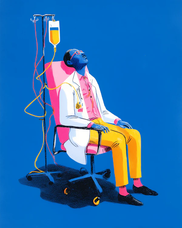 Contemplative Medical Scene