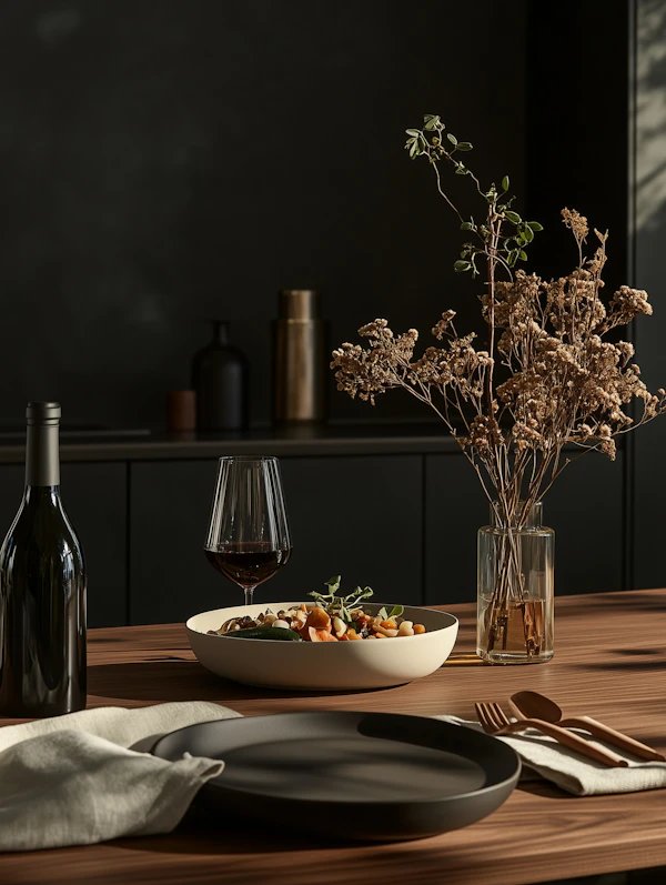 Minimalist Dining Setup