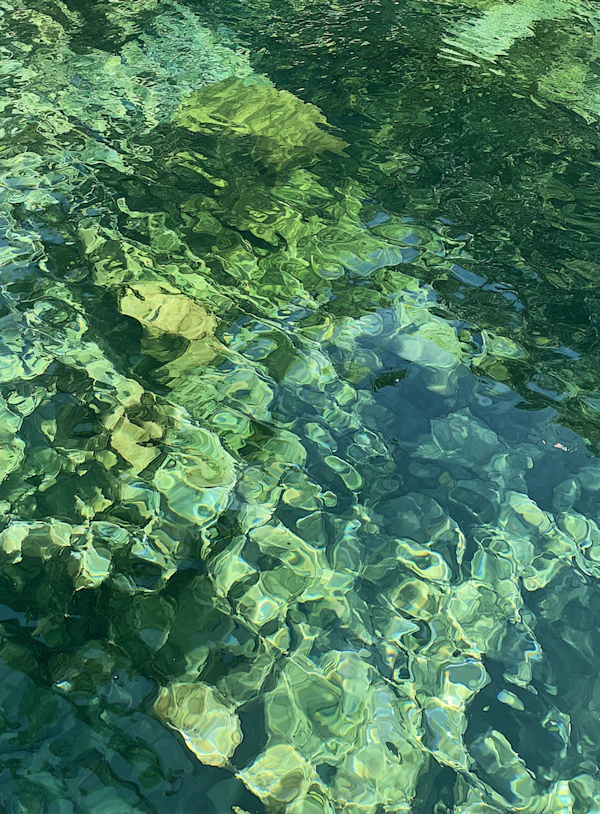 Underwater Rocks Scene