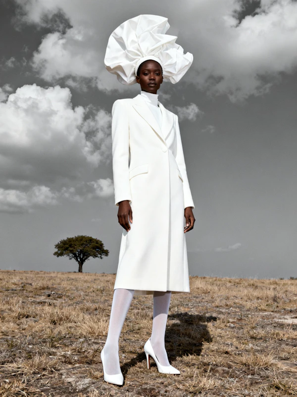 Elegant Woman in Field