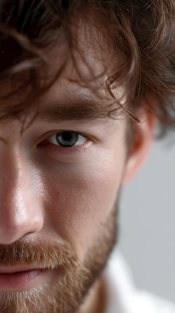Close-Up Bearded Man