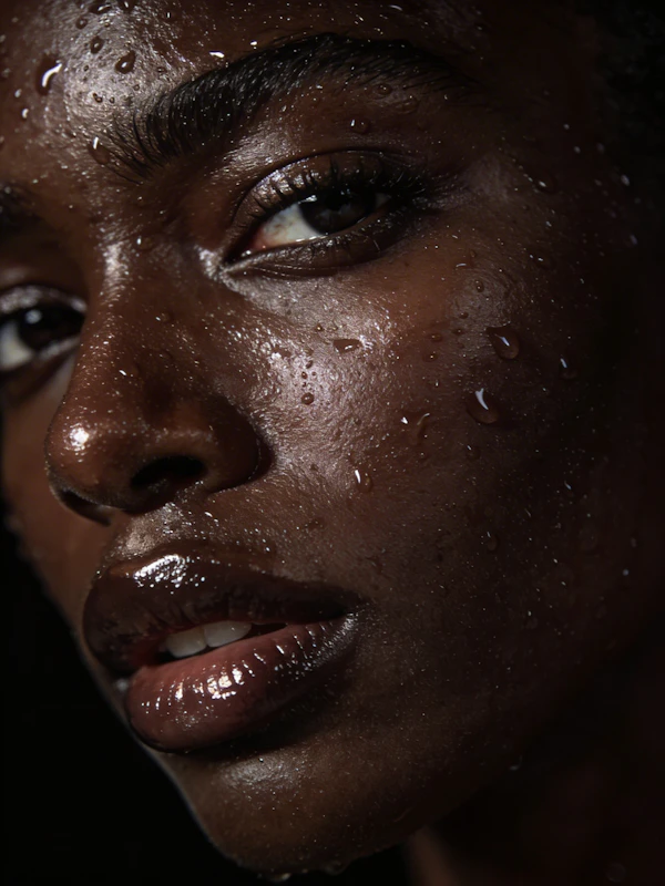 Dramatic Face Close-Up