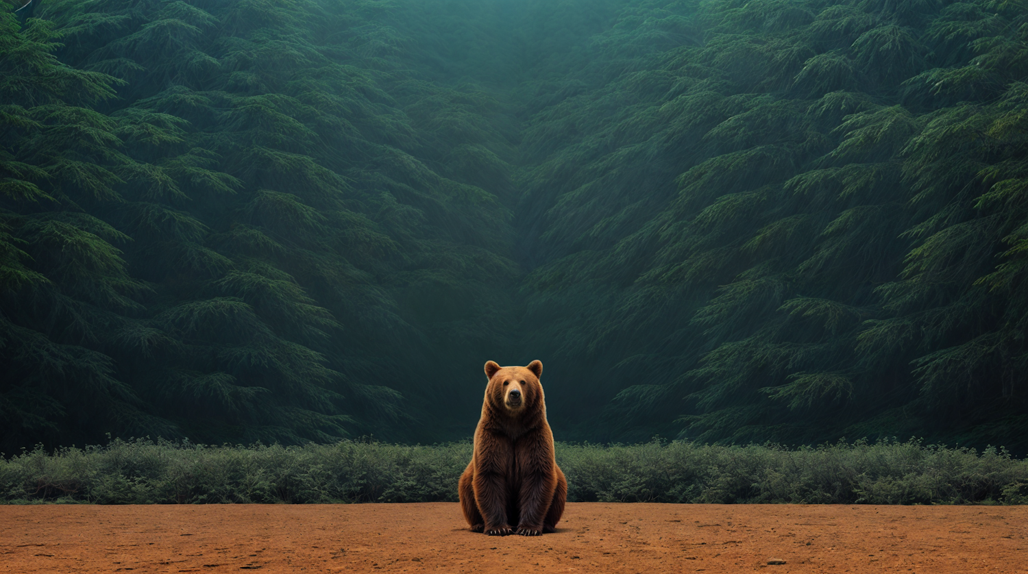 Contemplative Brown Bear