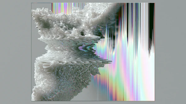 Crystalline Wave Art