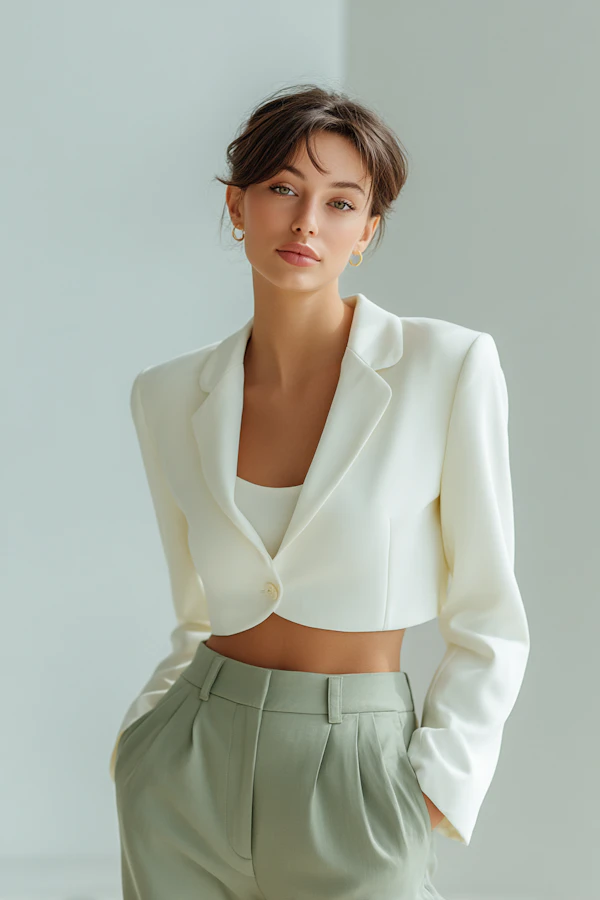 Poised Woman Indoors