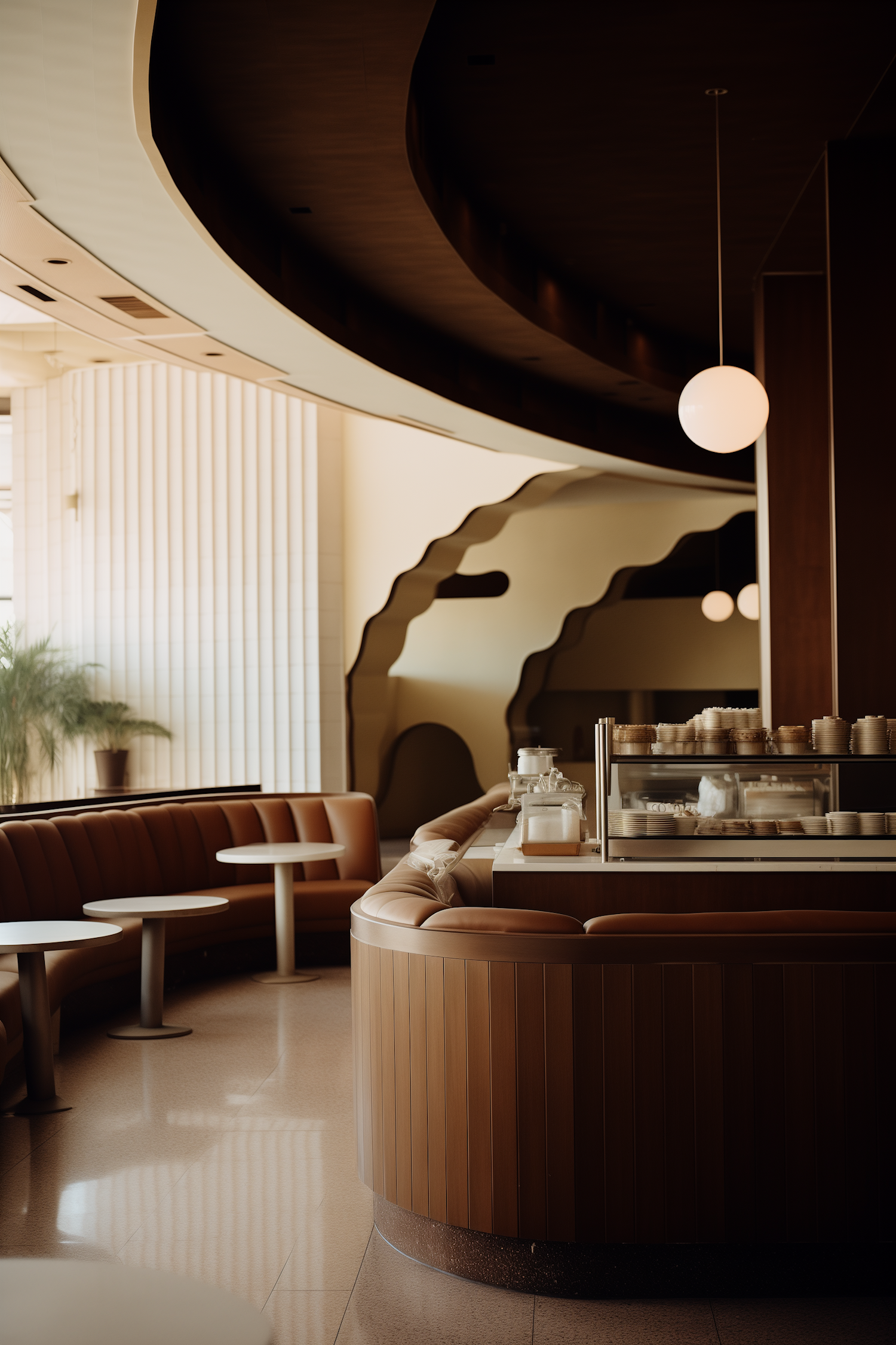 Modern Elegance Café Interior