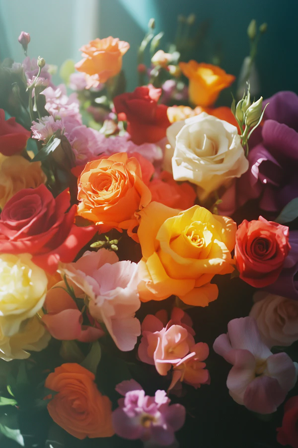 Vibrant Bouquet of Roses