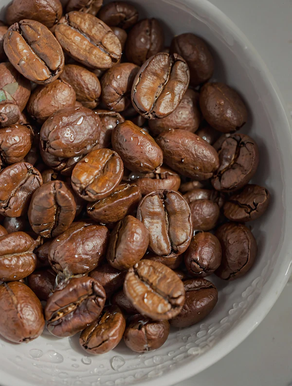 Close-Up Coffee Beans